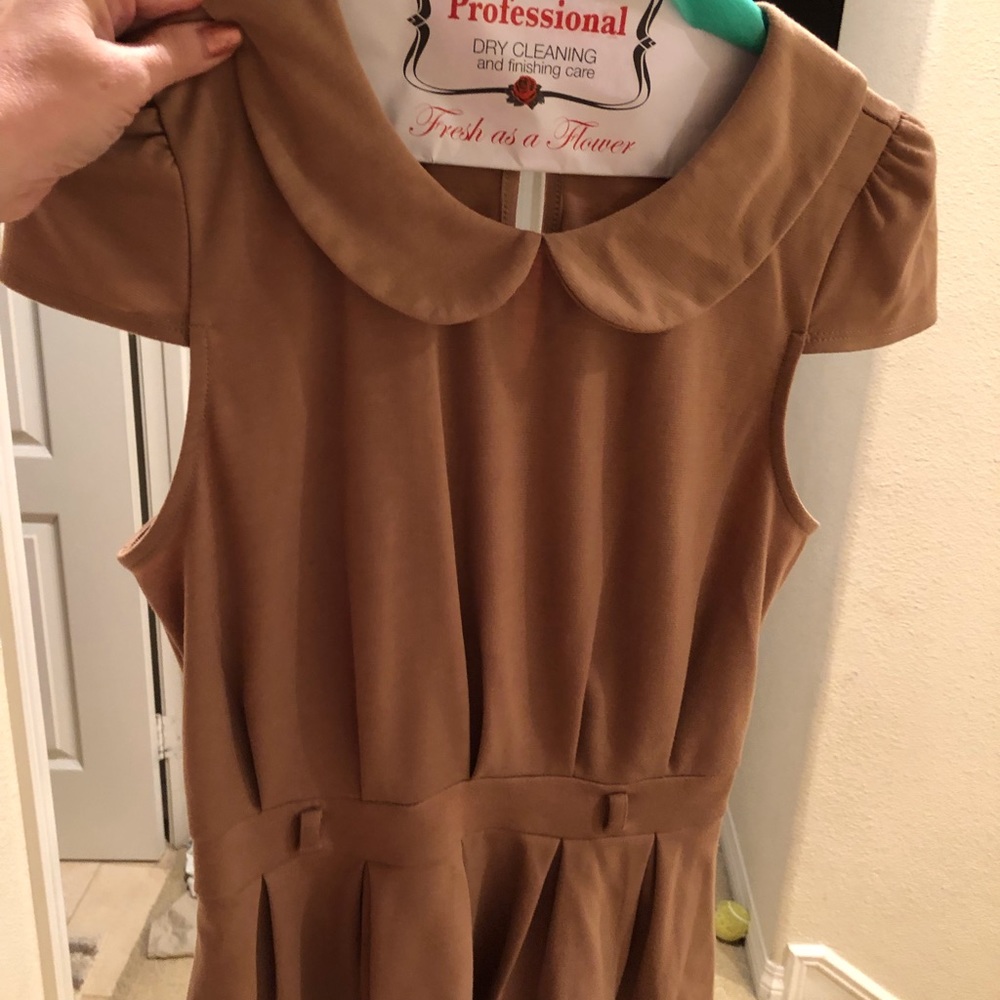 Camel business blouse